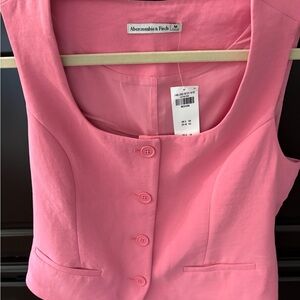 Abercrombie & Fitch Pink Sleeveless Top